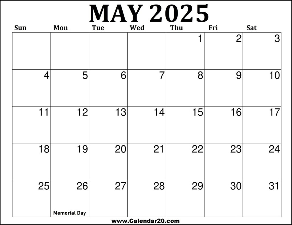 2025 US Calendar Printable Black And White Calendar20