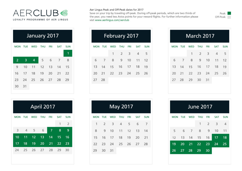 Aer Lingus Peak Calendar 2025 Caryl Wallie