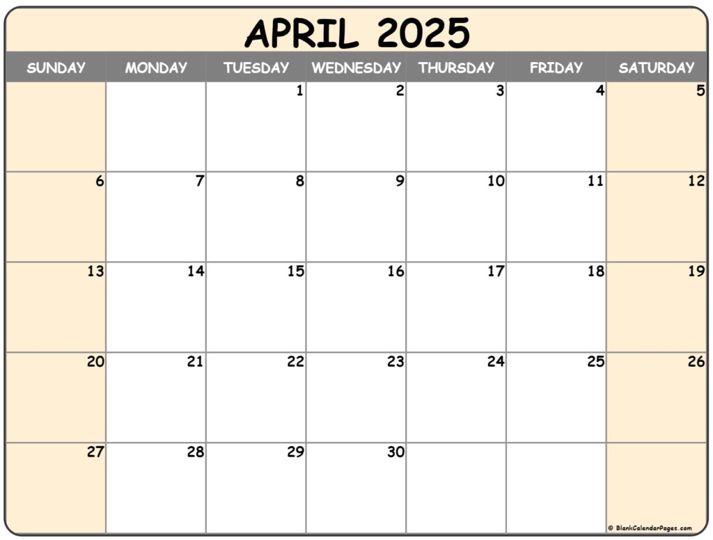 April 2025 Calendar Printable Free Pdf Free Download Lachlan Carey M 