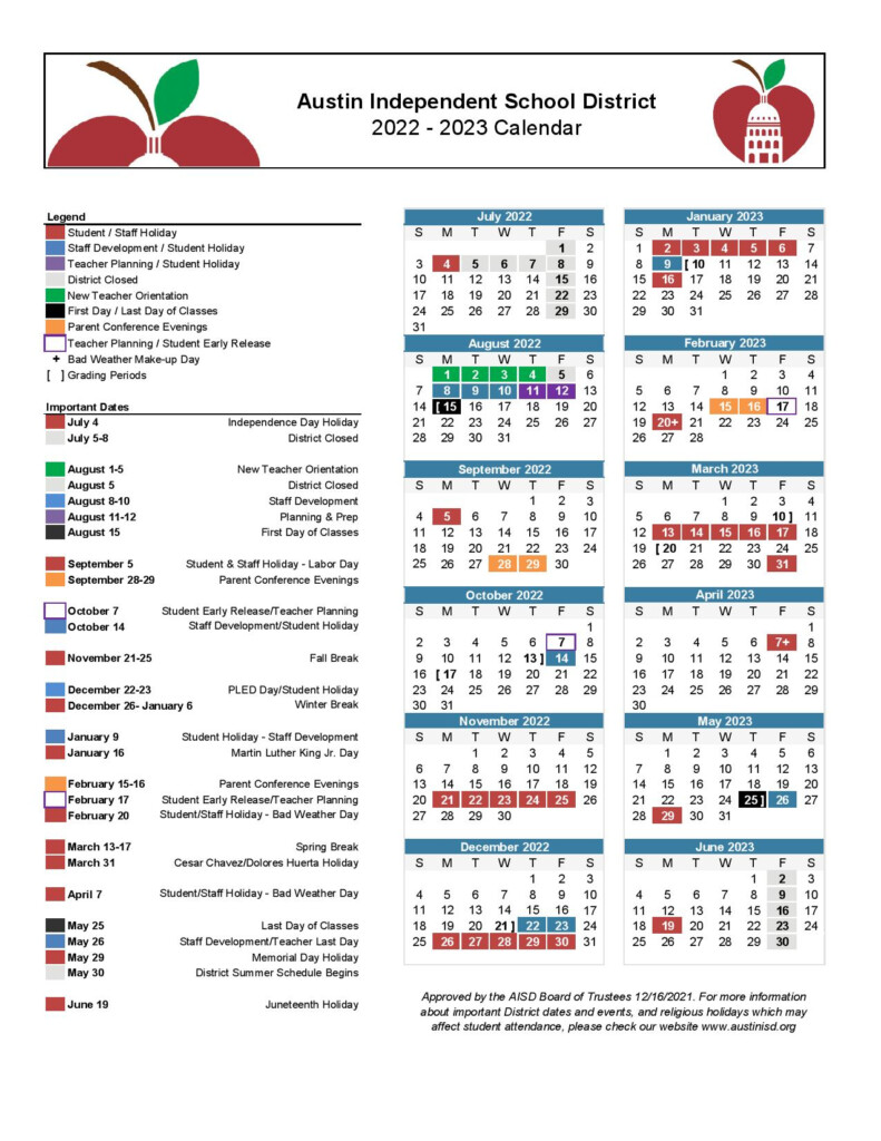 Austin Isd 2025 26 Calendar Indiana Z Bugden