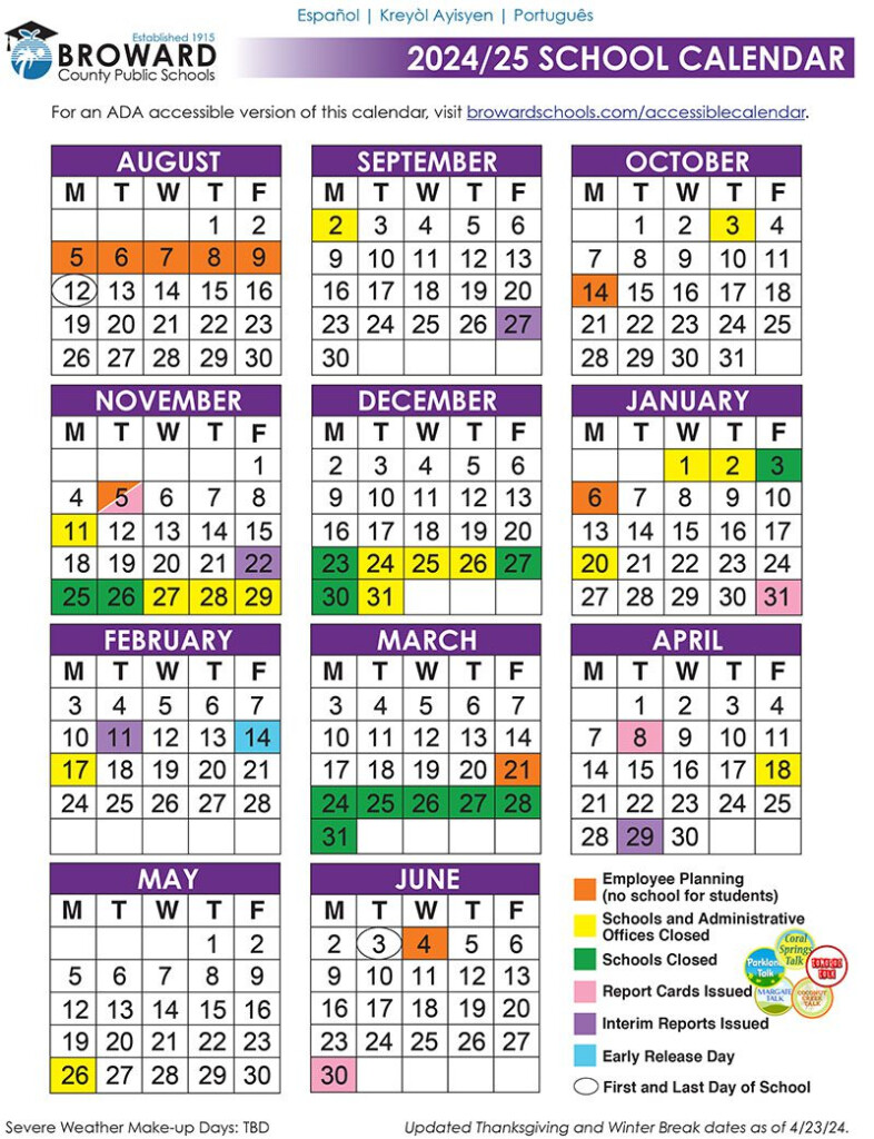 Broward County School Board Calendar 2025 2026 Leila Roman
