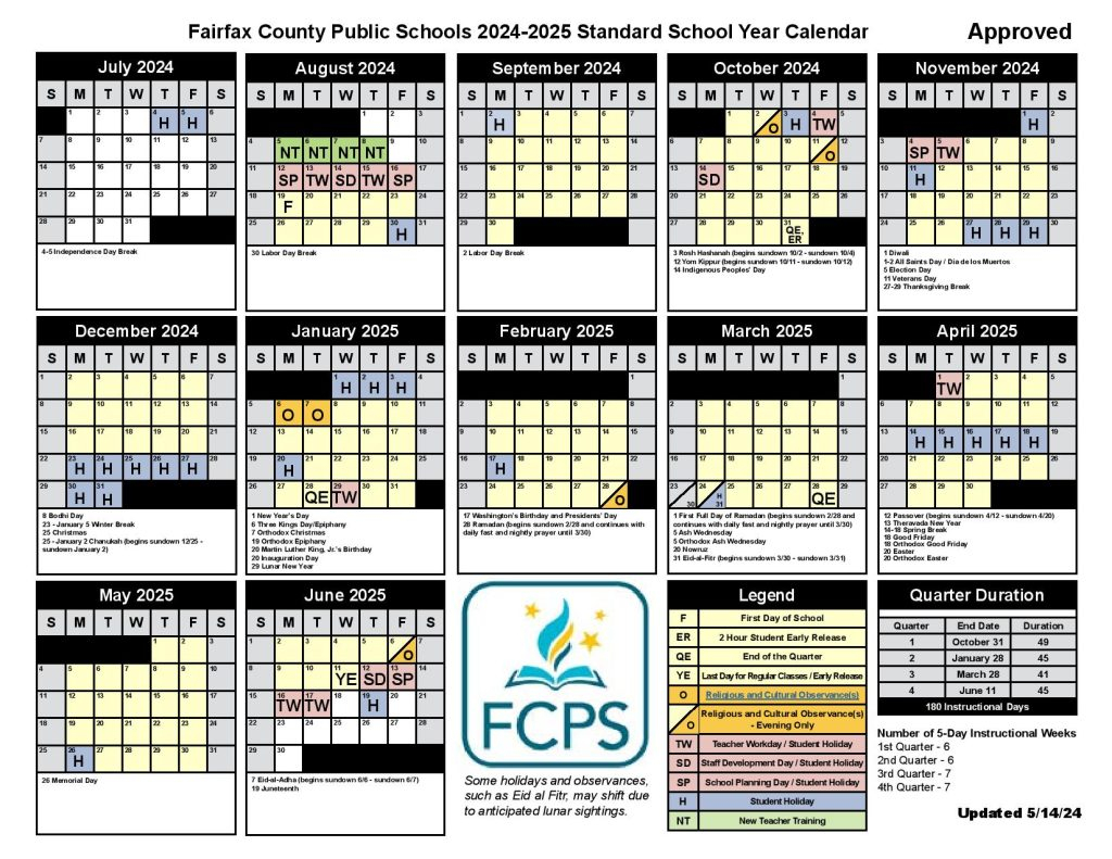 Calendar Fcps 2025 Valma Martica