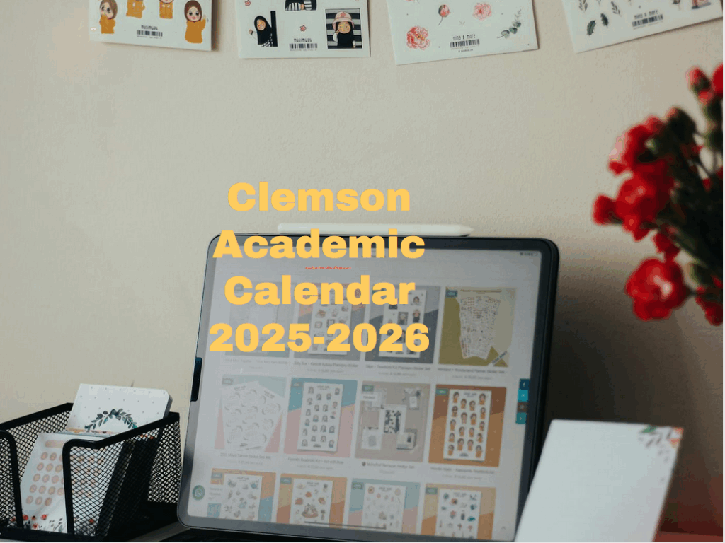 Clemson University 2025 2026 Calendar Nina Fidelia