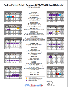 CPSB School Calendar 2023 2024 Caddo Parish Magnet High School