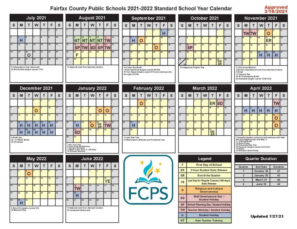 Fcps A B Calendar 25 26 Schedule Jordan L Goldberg