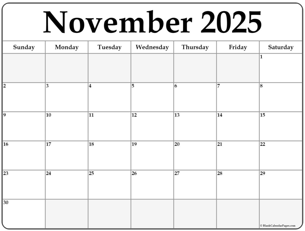 Free November Calendar 2025 Printable Caitlyn Marks J 