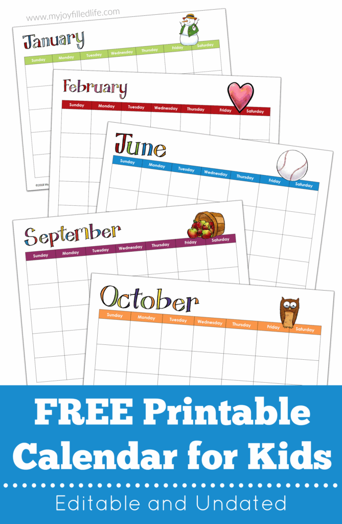 Free Printable Calendar For Kindergarten Web This Free Printable 