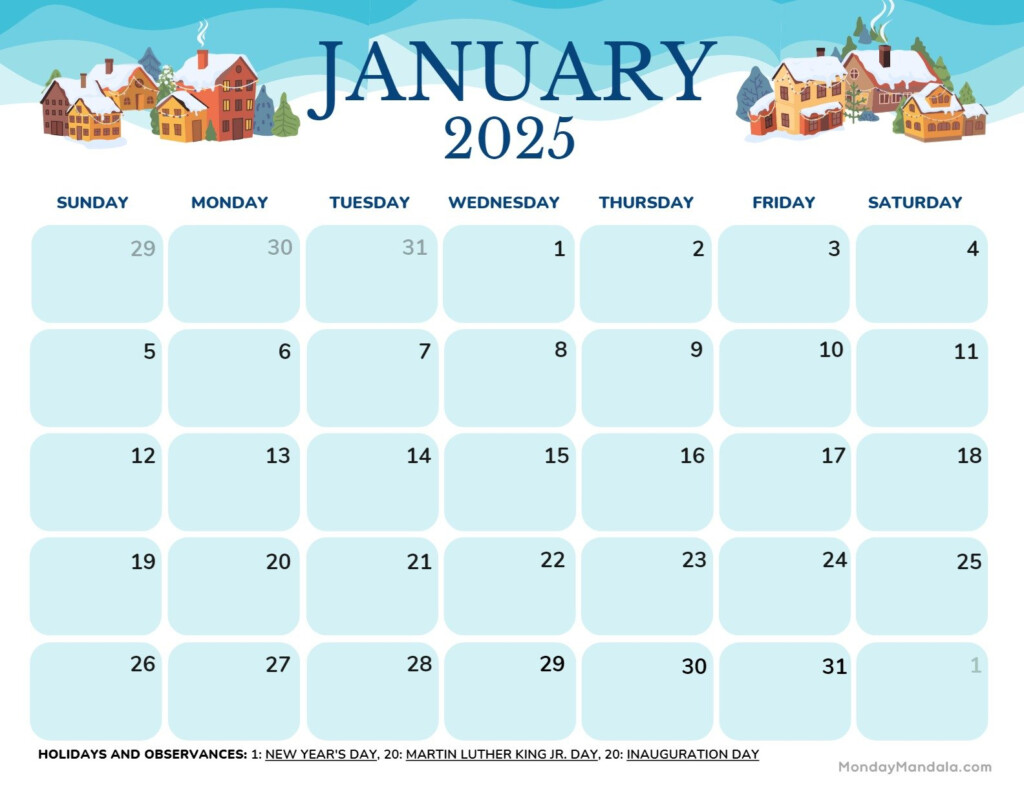 January 2025 Calendar Printable Cute December Free Download Kore Garnette