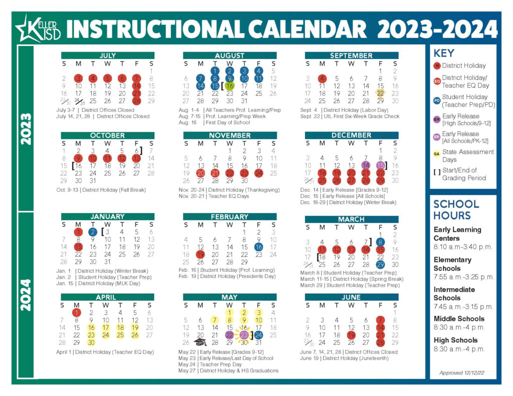 Keller Isd 2025 26 Calendar Claudia Wilmot L 