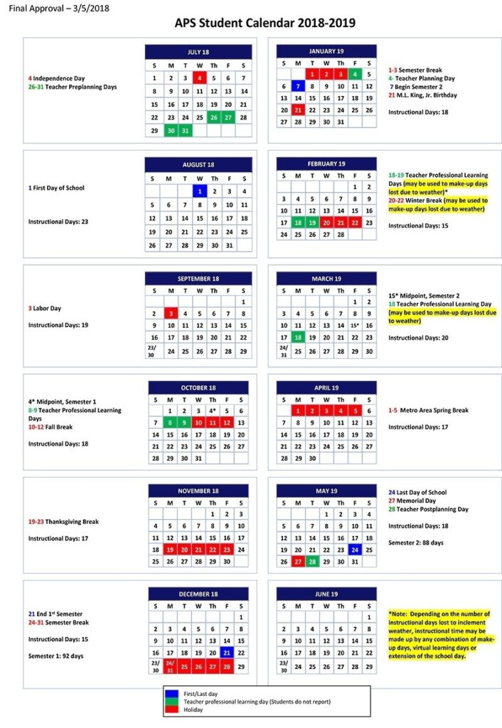 Lexington One Calendar