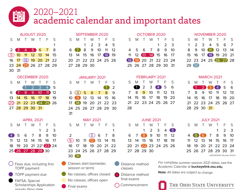 Ohio State School Calendar 24 25 Cody Humphries K 
