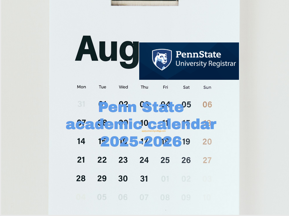 Penn State s Fall 2026 Academic Calendar A Blueprint For Success 