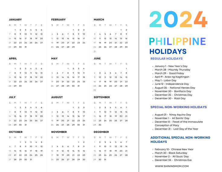 Philippine Calendar 2024 Beautiful Free Printables For You 2024 