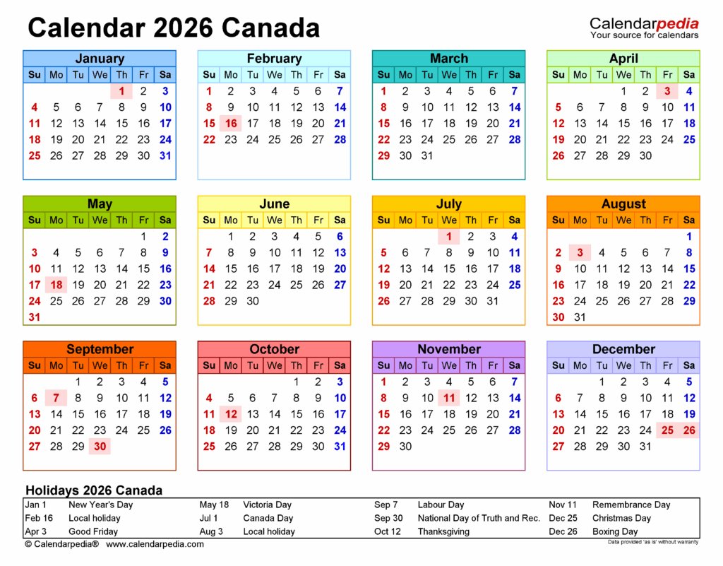 Plan Ahead Your Ultimate Guide To The 2026 Canada Calendar Quincy 