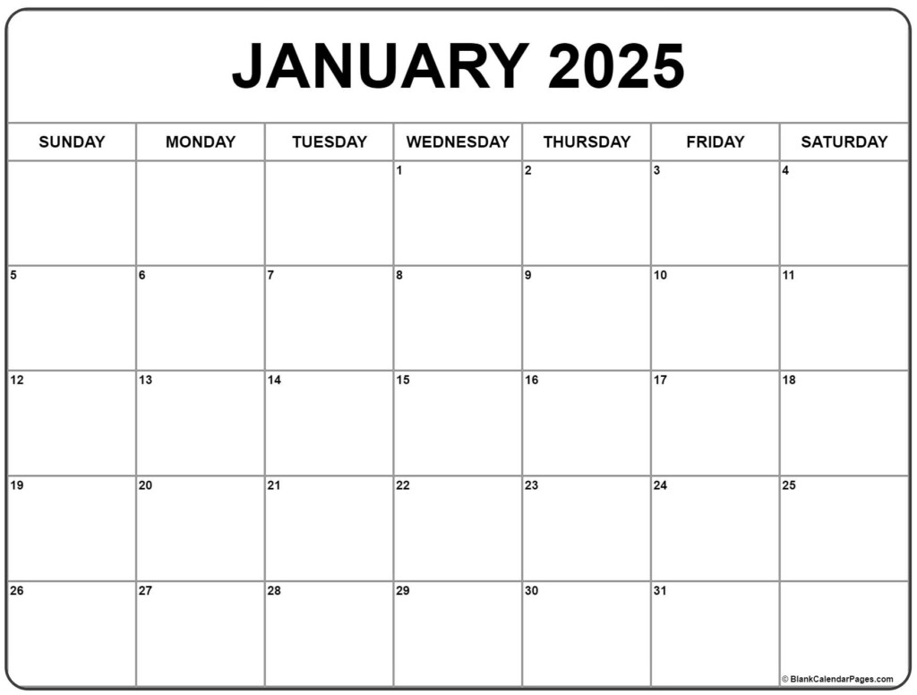 Printable January 2025 Calendar Pretty Calendar Caleb Quaife B 