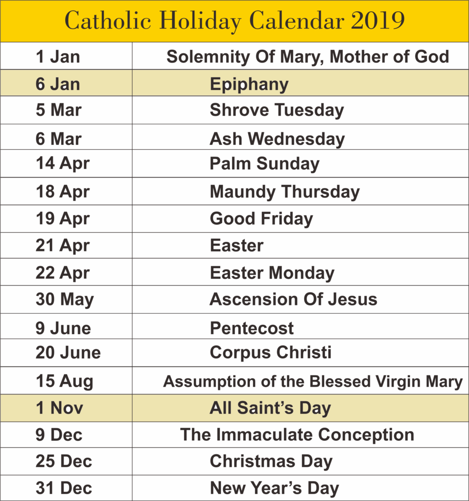 Roman Catholic Calendar Today Preschool Calendar Printable