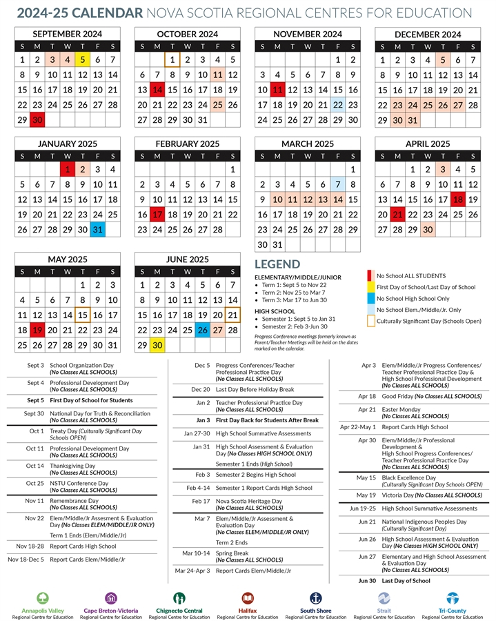 School Calendar 2025 24 Nova Scotia David S Larsen