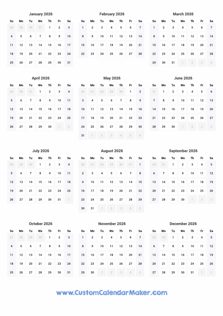 The 2026 Tabletop Calendar A Year At A Glance Personalized And 