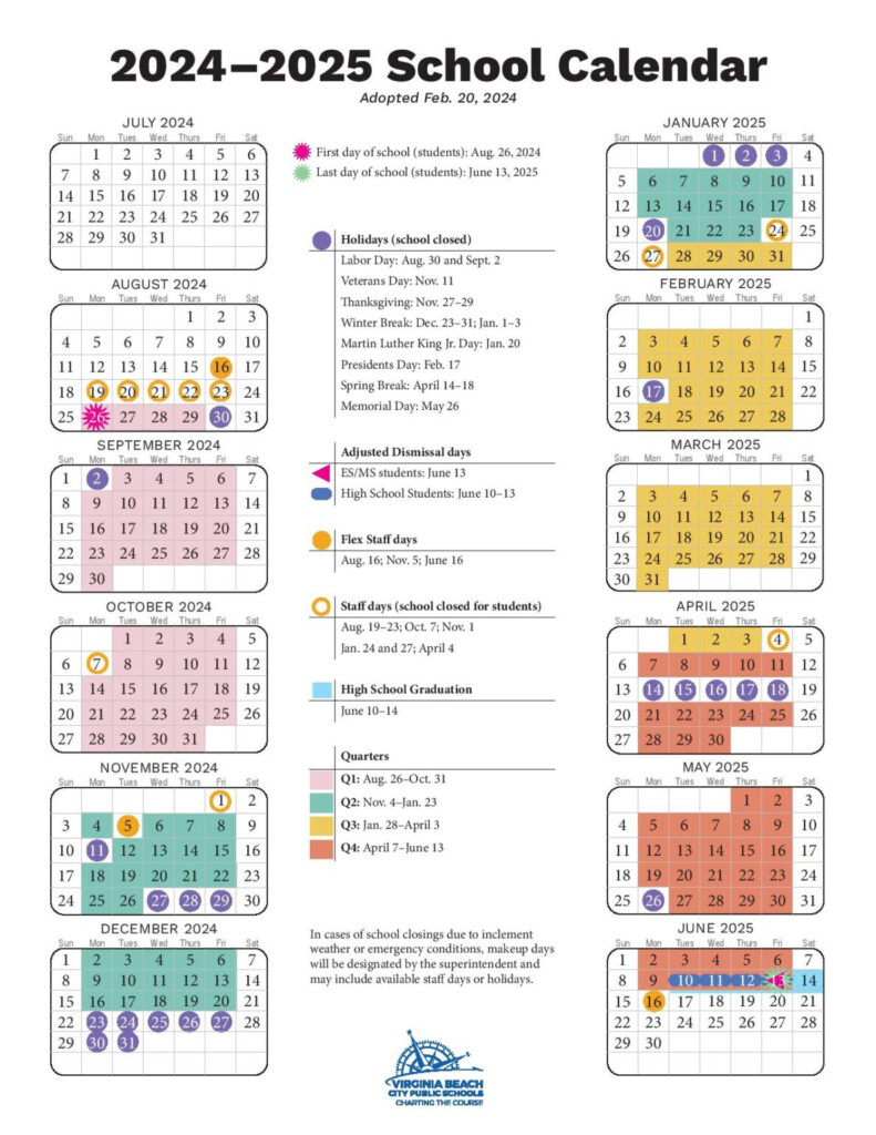 Virginia Beach City Public Schools Calendar 2025 2026 VBCPS 
