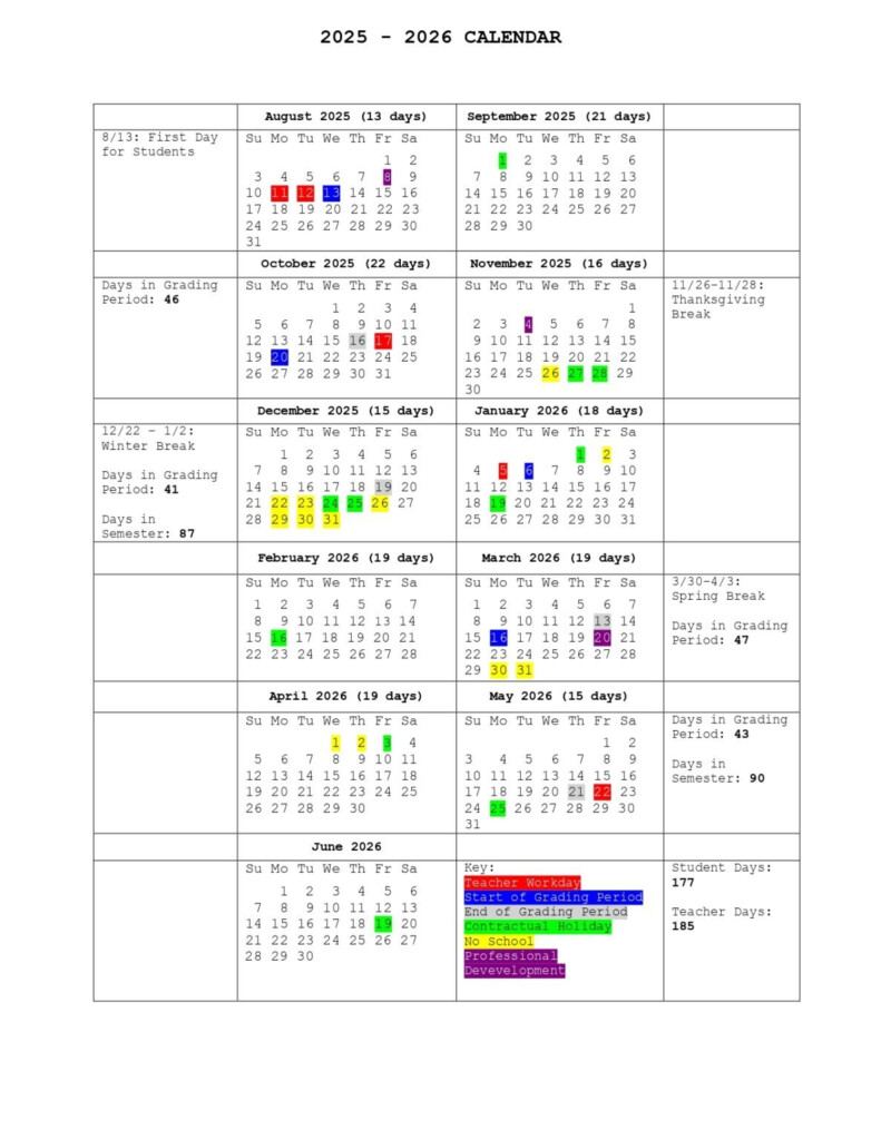 Westerville City Schools Calendar 25 26 Revised PDF EduCounty